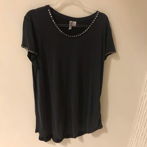 Black studded tunic top/dress